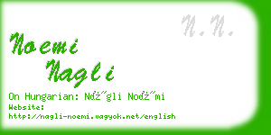 noemi nagli business card